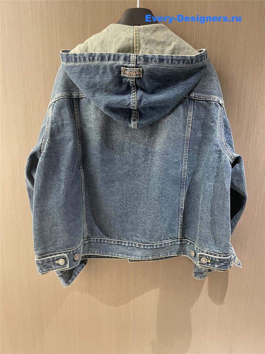 D10r cd blue hooded denim jacket