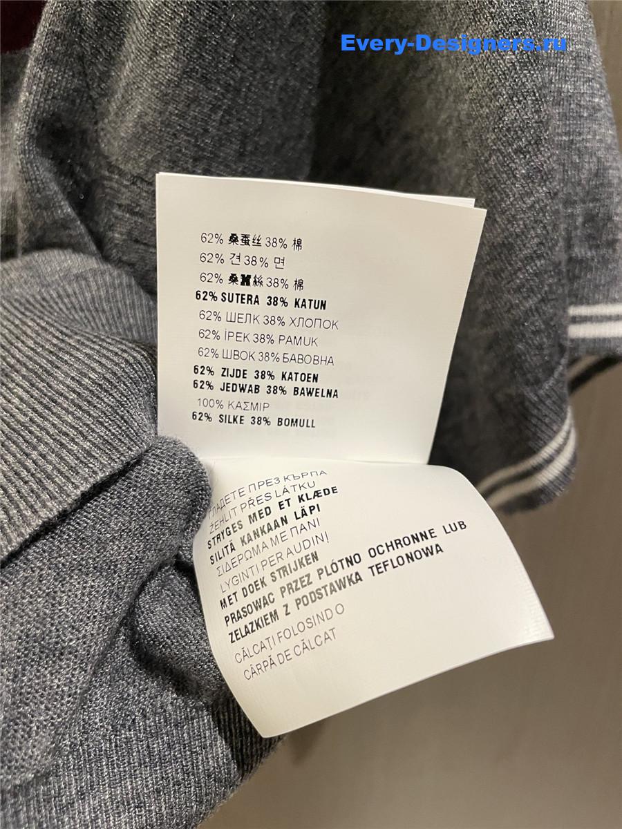 Miu Miu Red Gray Polo Shirt