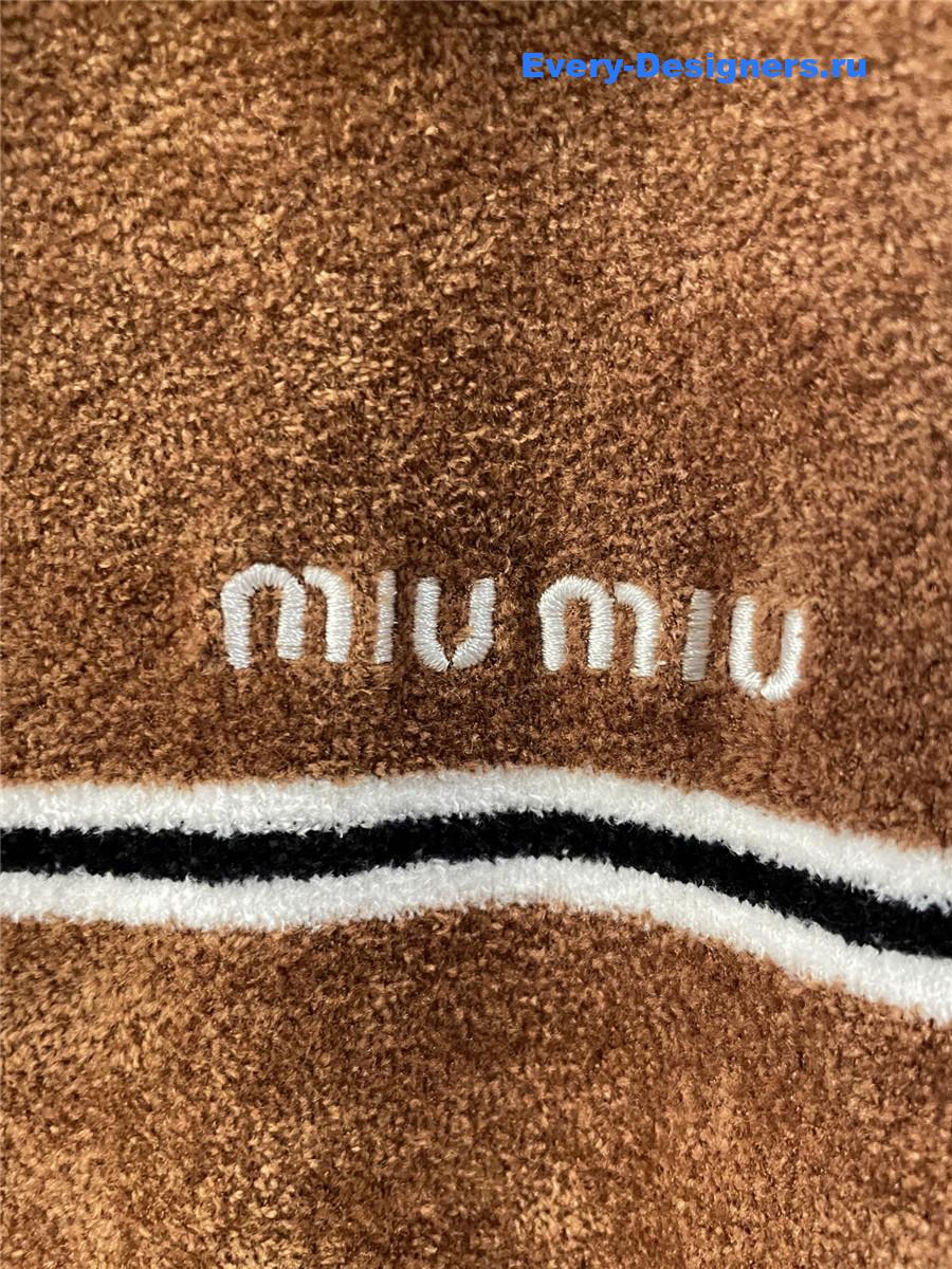 Miu Miu Striped Viscose Polo