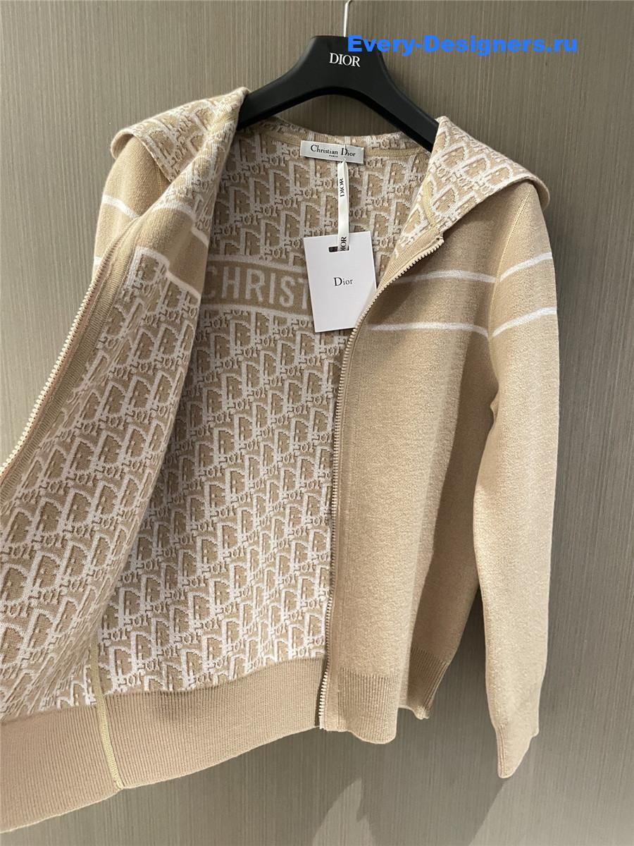 D10r reversible hooded cardigan