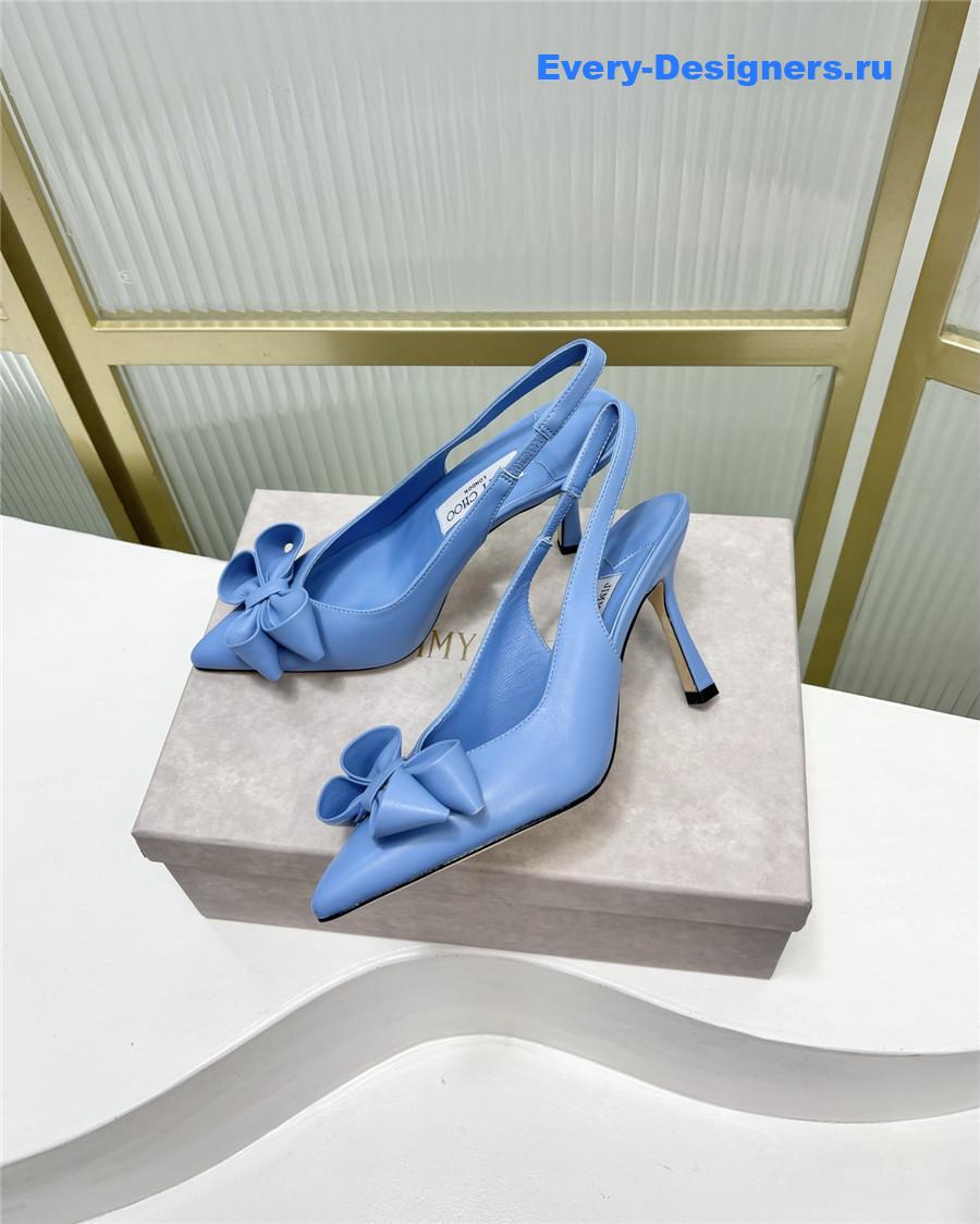 J1m*y Ch00 staz bow-embellished pumps blue