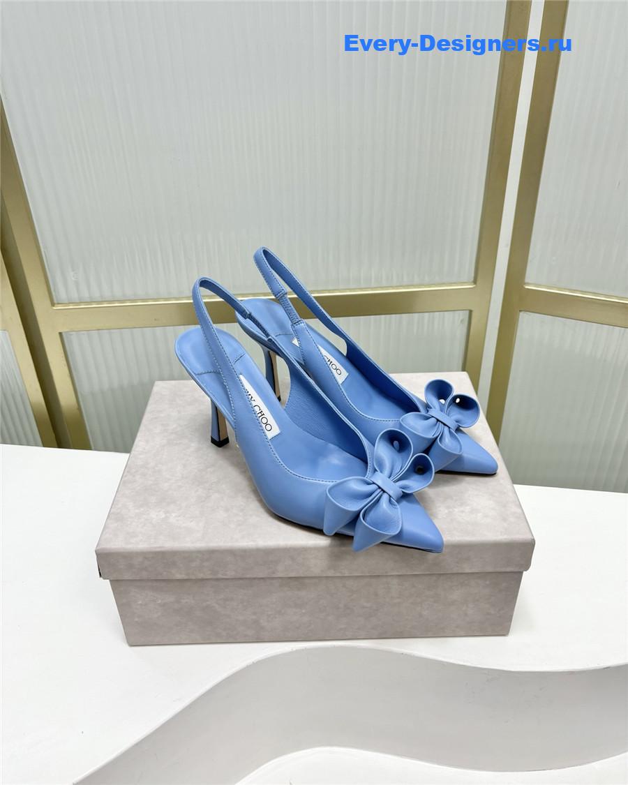 J1m*y Ch00 staz bow-embellished pumps blue