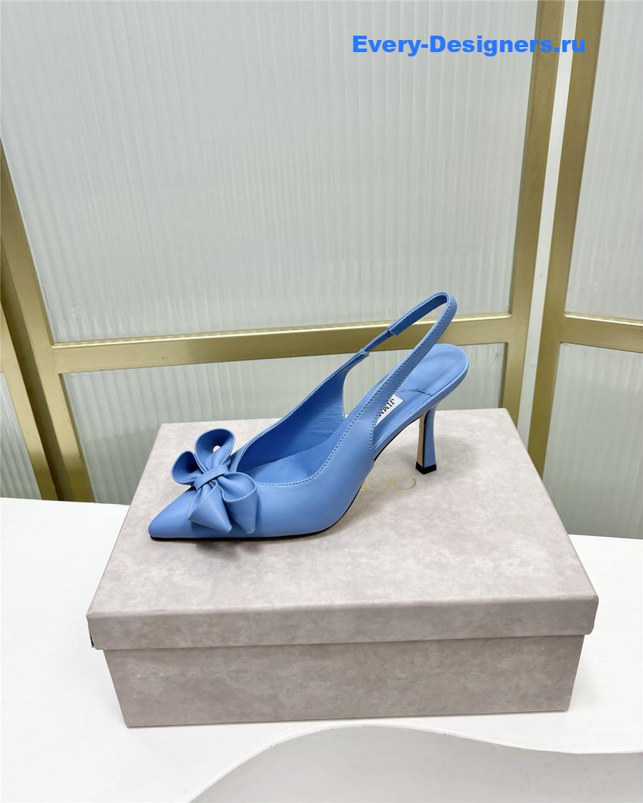J1m*y Ch00 staz bow-embellished pumps blue