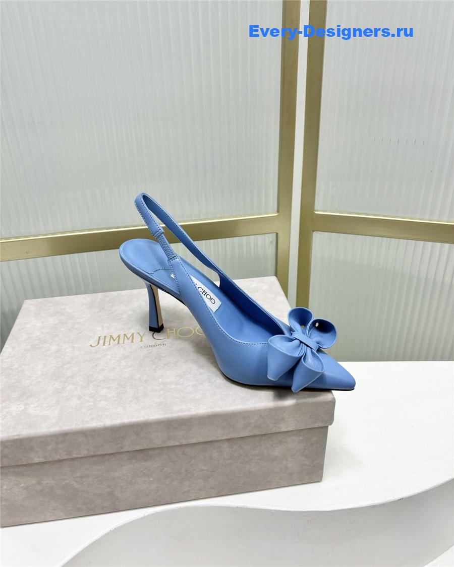 J1m*y Ch00 staz bow-embellished pumps blue