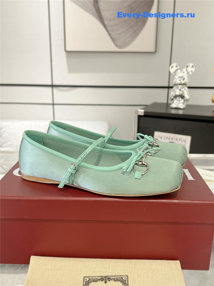 Gvc*1 horsebit ballet flat green