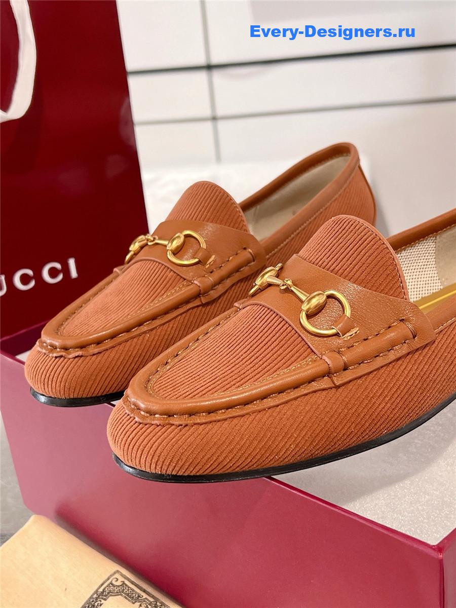 Gvc*1 brown 1953 horsebit leather loafers