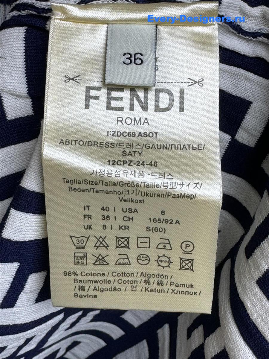 F**di ff sleeveless knitted dress