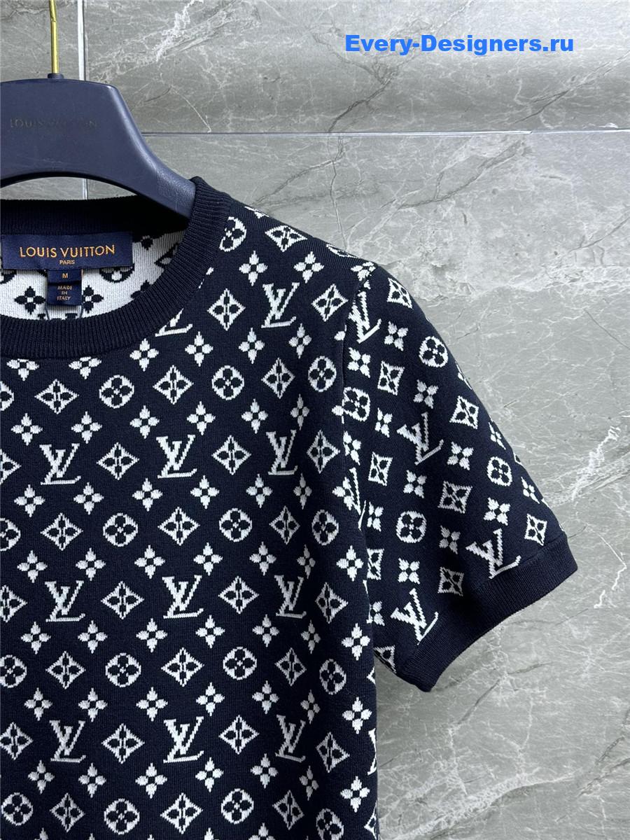 l0vis Vvtt0n stripe monogram t-shirt