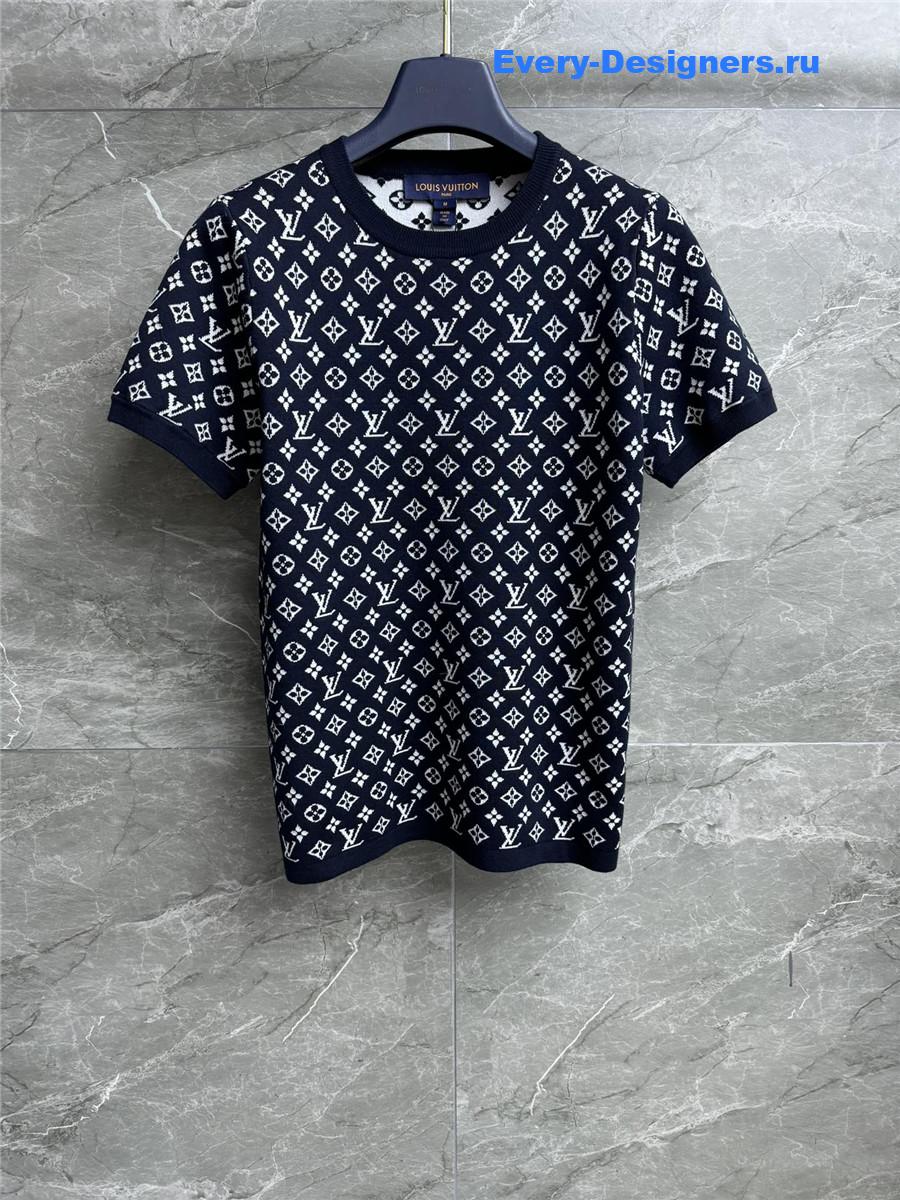 l0vis Vvtt0n stripe monogram t-shirt