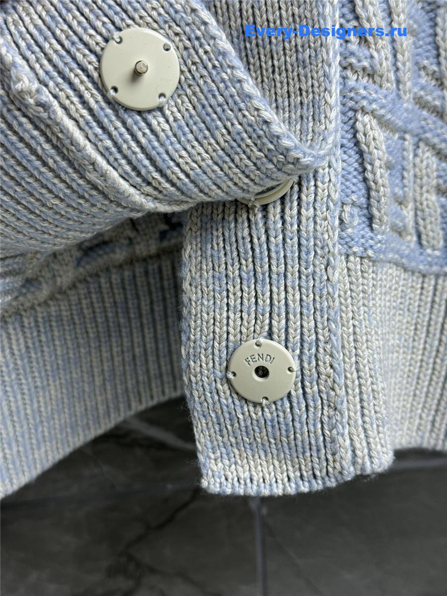 F**di powder blue ff cardigan