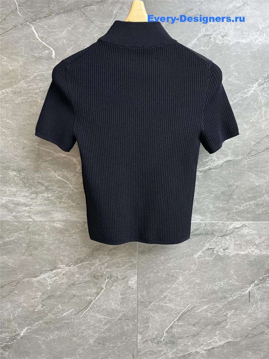 Miu Miu Turtleneck Knitted Short Sleeves