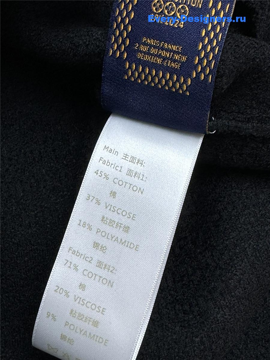 l0vis Vvtt0n black monogram shirt