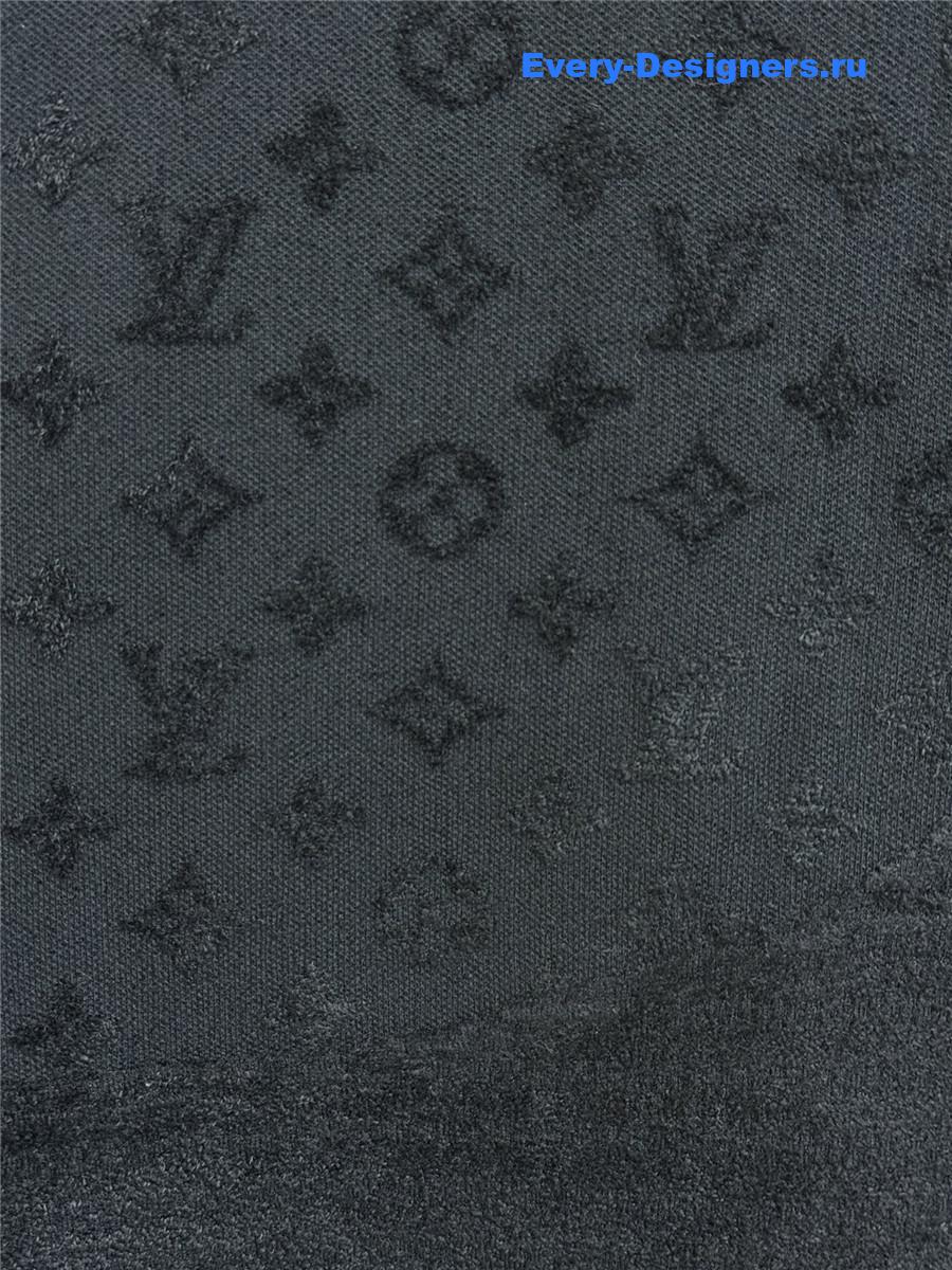 l0vis Vvtt0n black monogram shirt