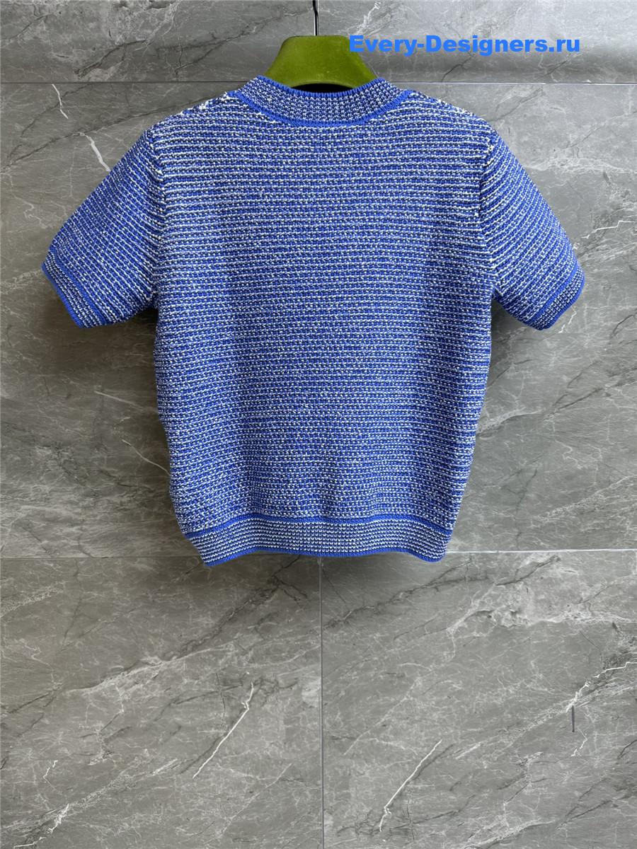 Gvc*1 crew-neck cotton t-shirt blue