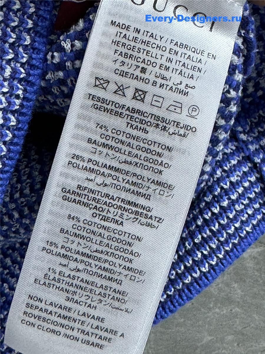 Gvc*1 crew-neck cotton t-shirt blue