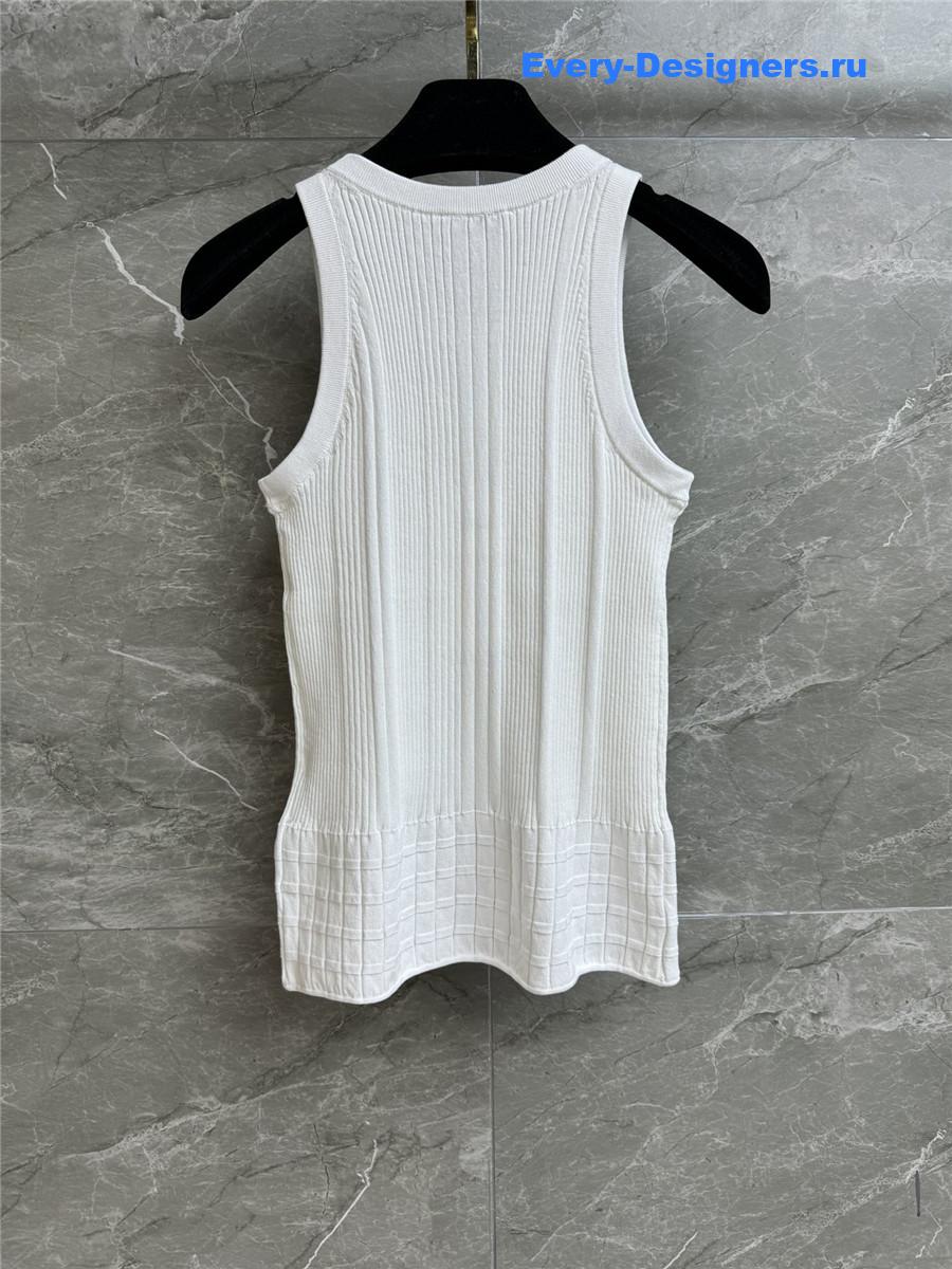 Ch**el white knitted vest