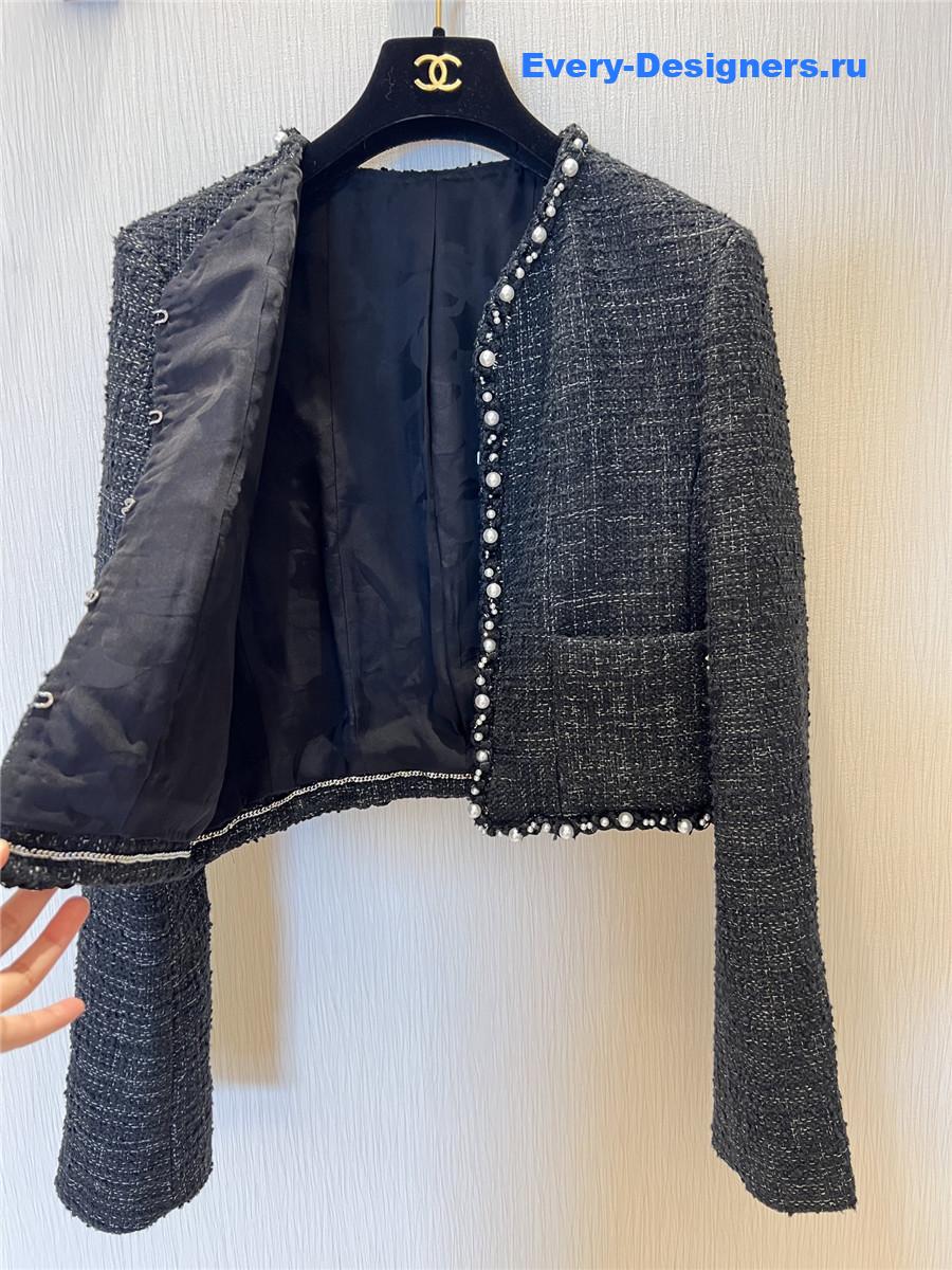 Ch**el black pearl jacket