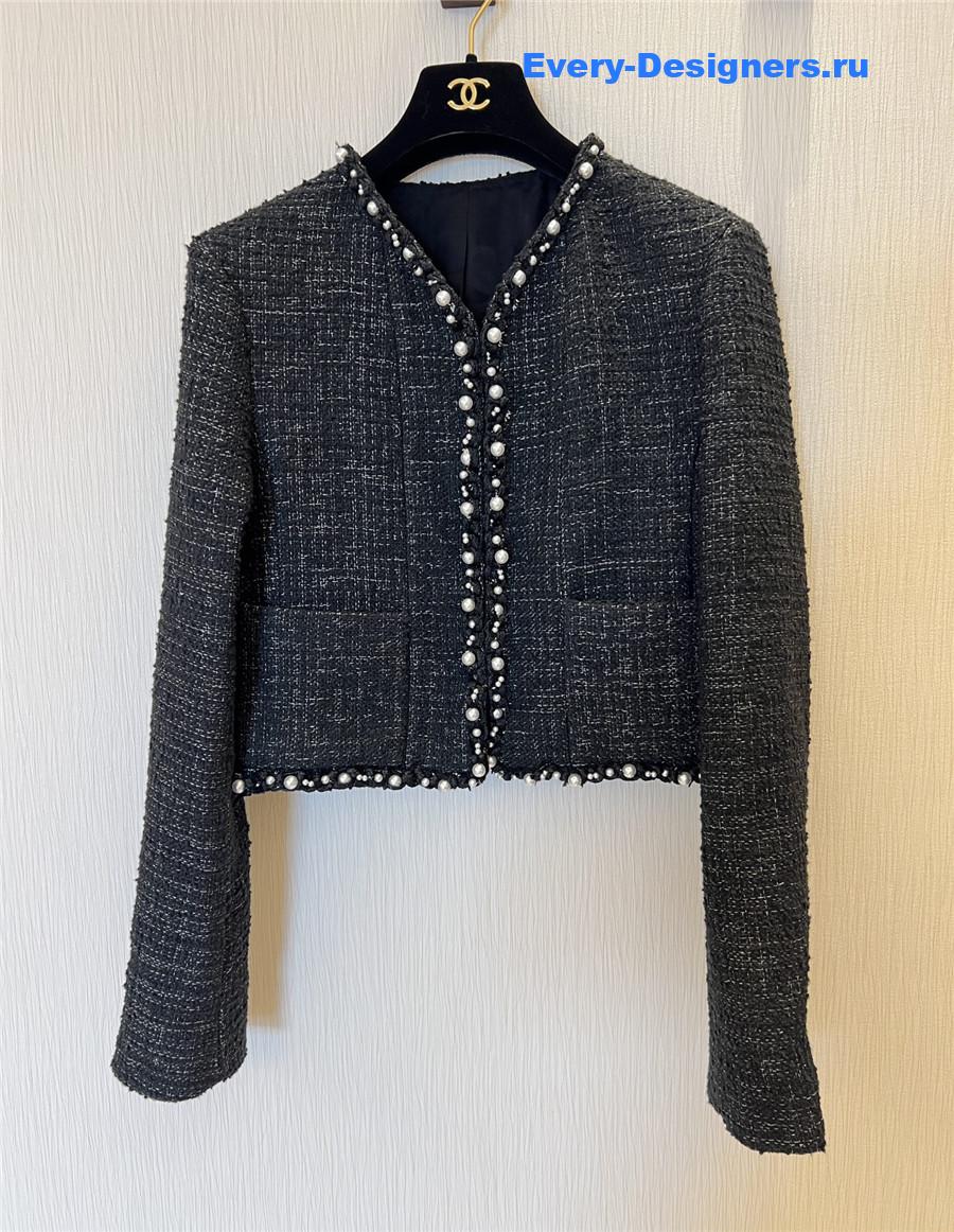 Ch**el black pearl jacket