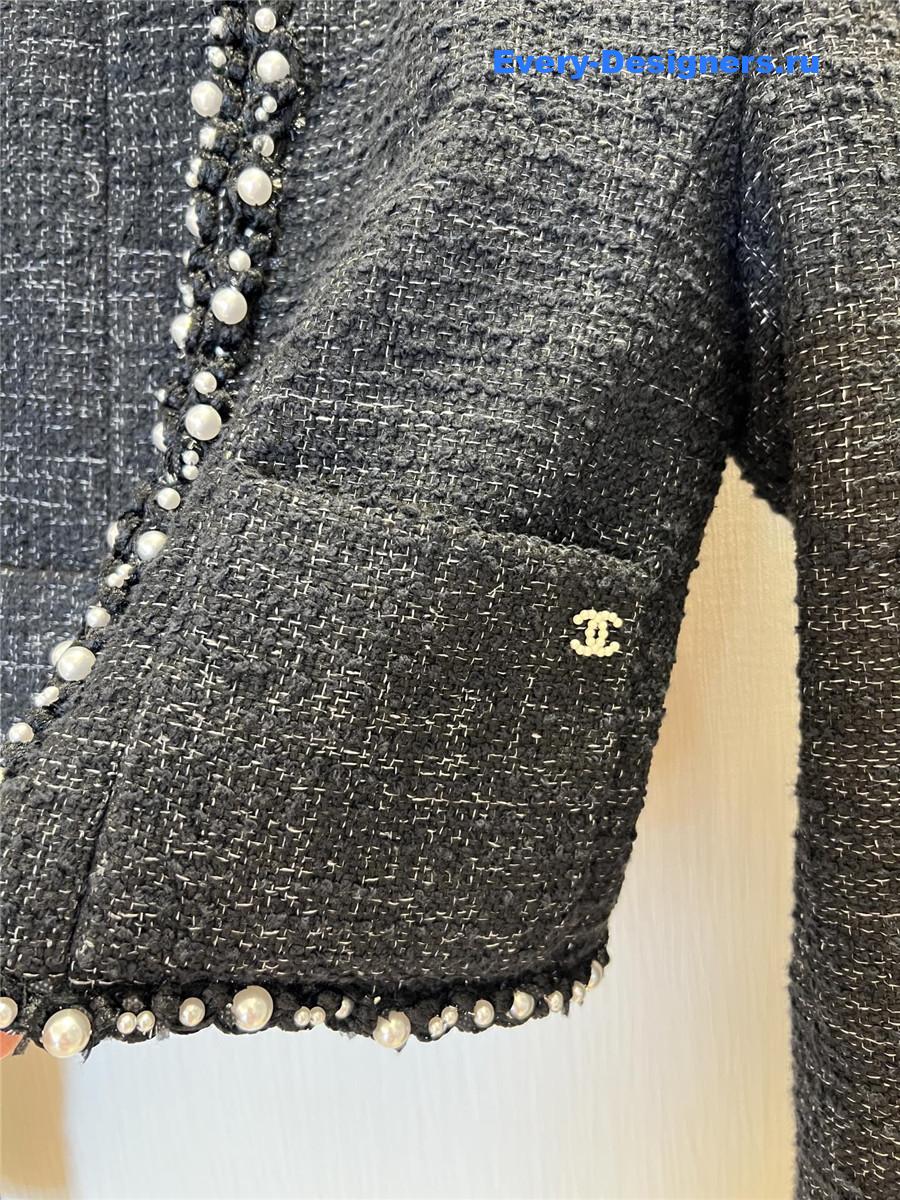 Ch**el black pearl jacket