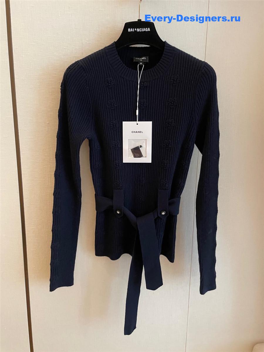 Ch**el black knitted sweater