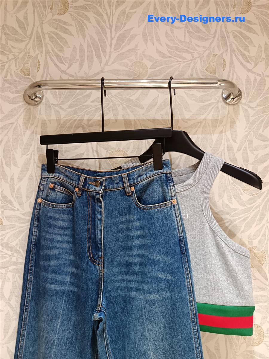 Gvc*1 high-rise flared jeans blue