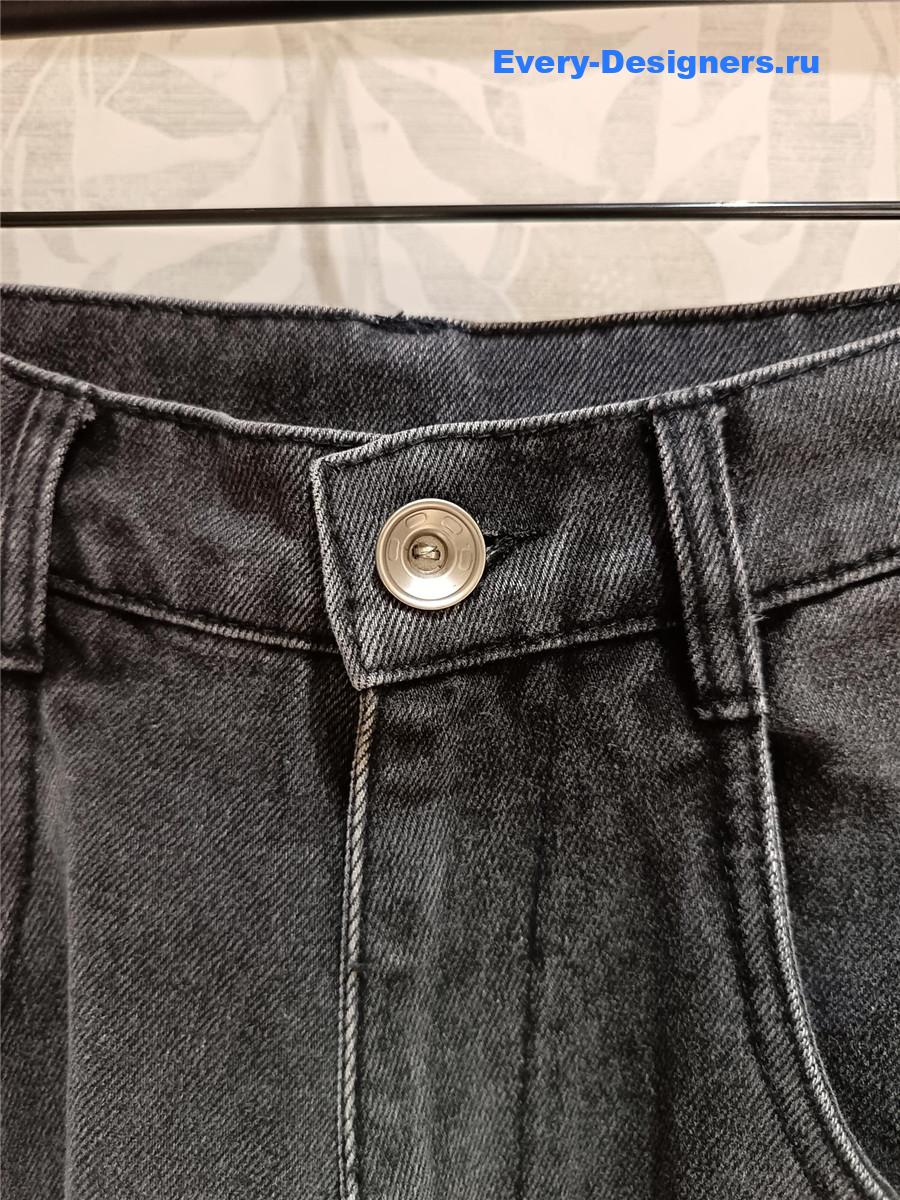 Ce1i*e cutout high-rise tapered jeans