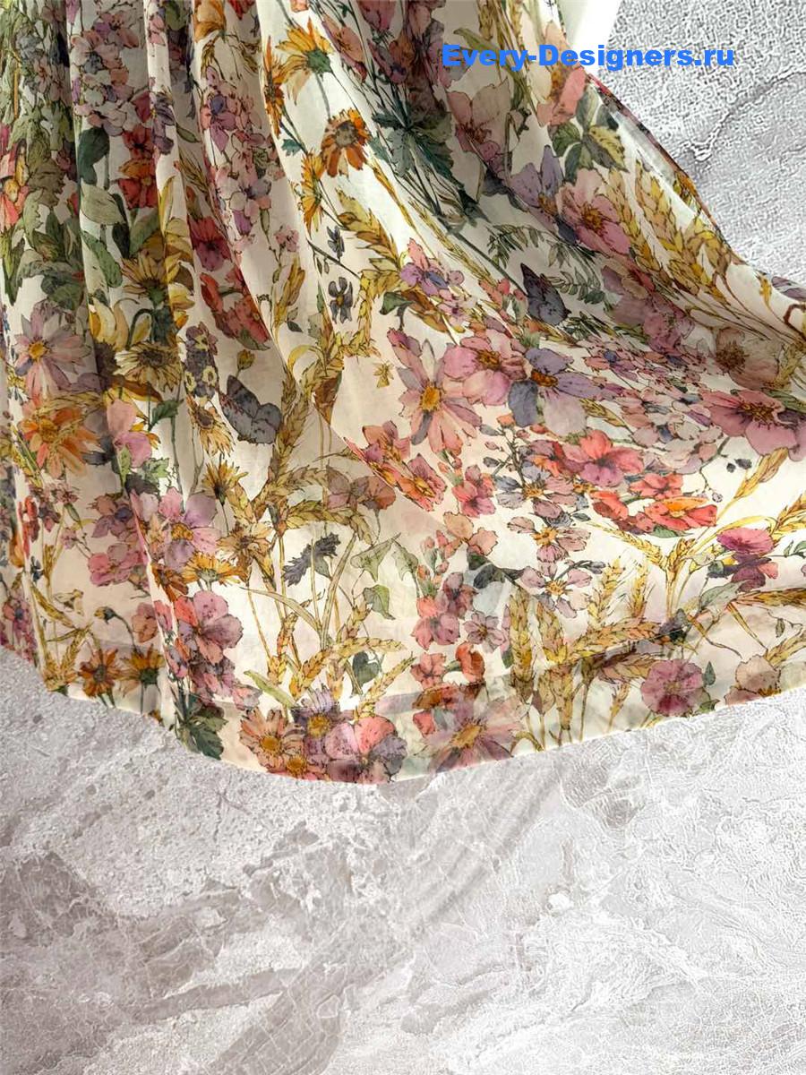 D10r mid-length pleated skirt