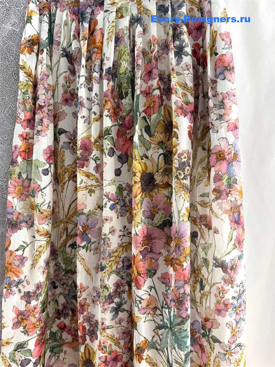 D10r mid-length pleated skirt