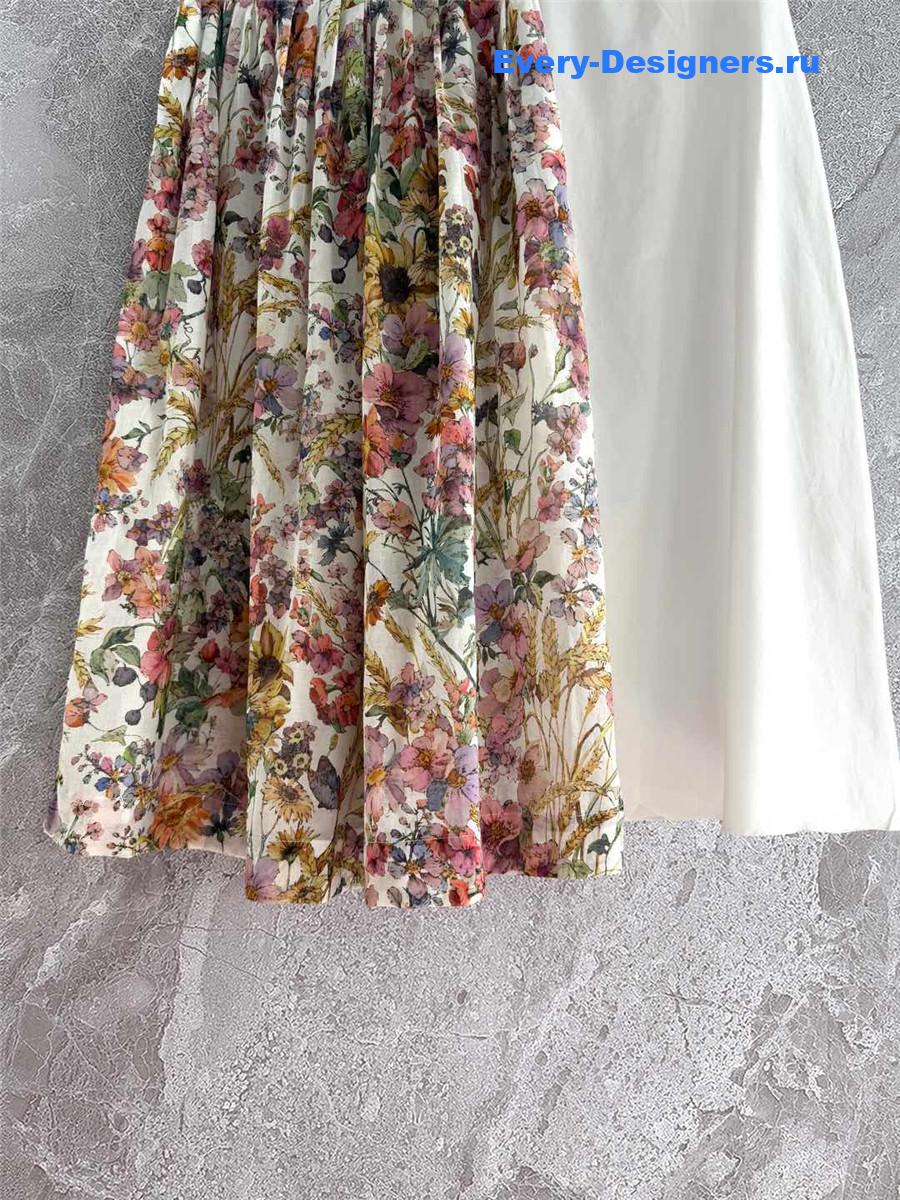 D10r mid-length pleated skirt