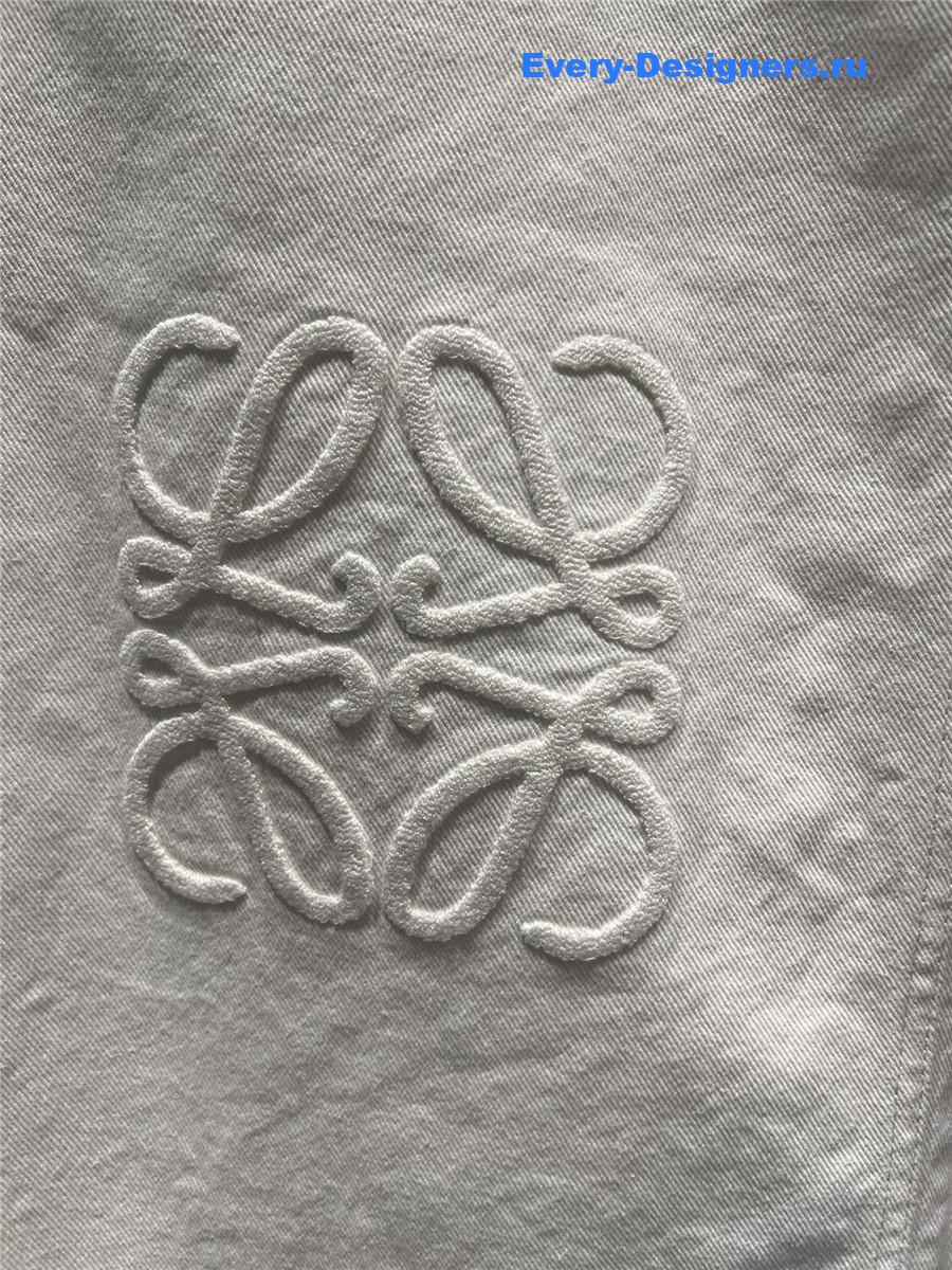 L0ew* anagram white baggy jeans