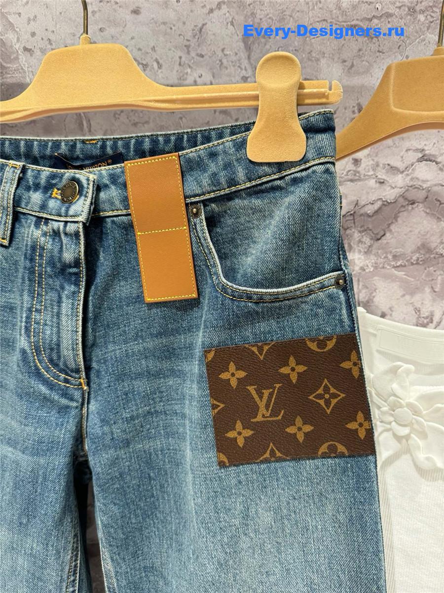 l0vis Vvtt0n lv high waist blue jeans
