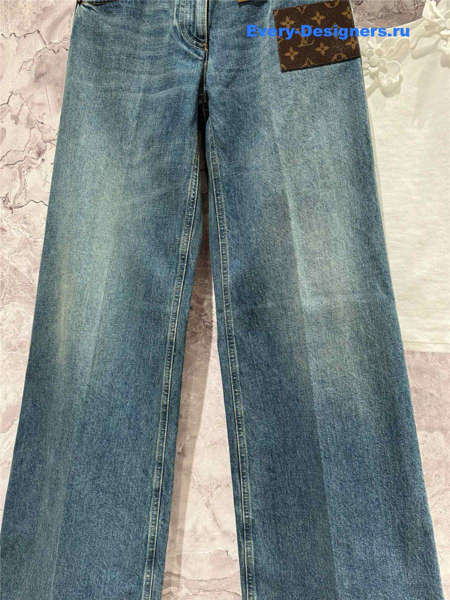 l0vis Vvtt0n lv high waist blue jeans