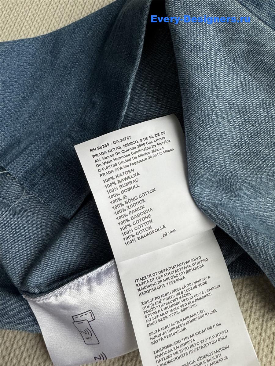 Miu Miu Sleeveless Denim Shirt