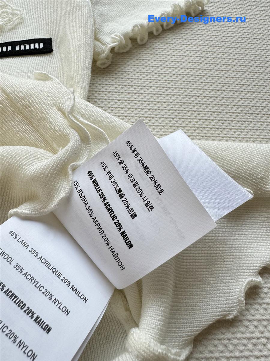 Miu Miu Wave Lace Knit Top