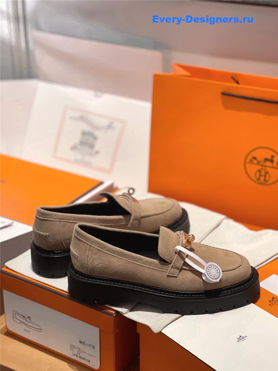 H**me5 leather icone loafer brown