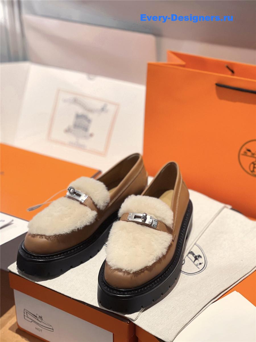 H**me5 brown icone loafer women