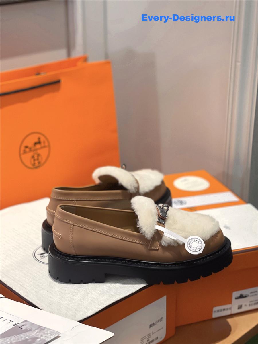 H**me5 brown icone loafer women