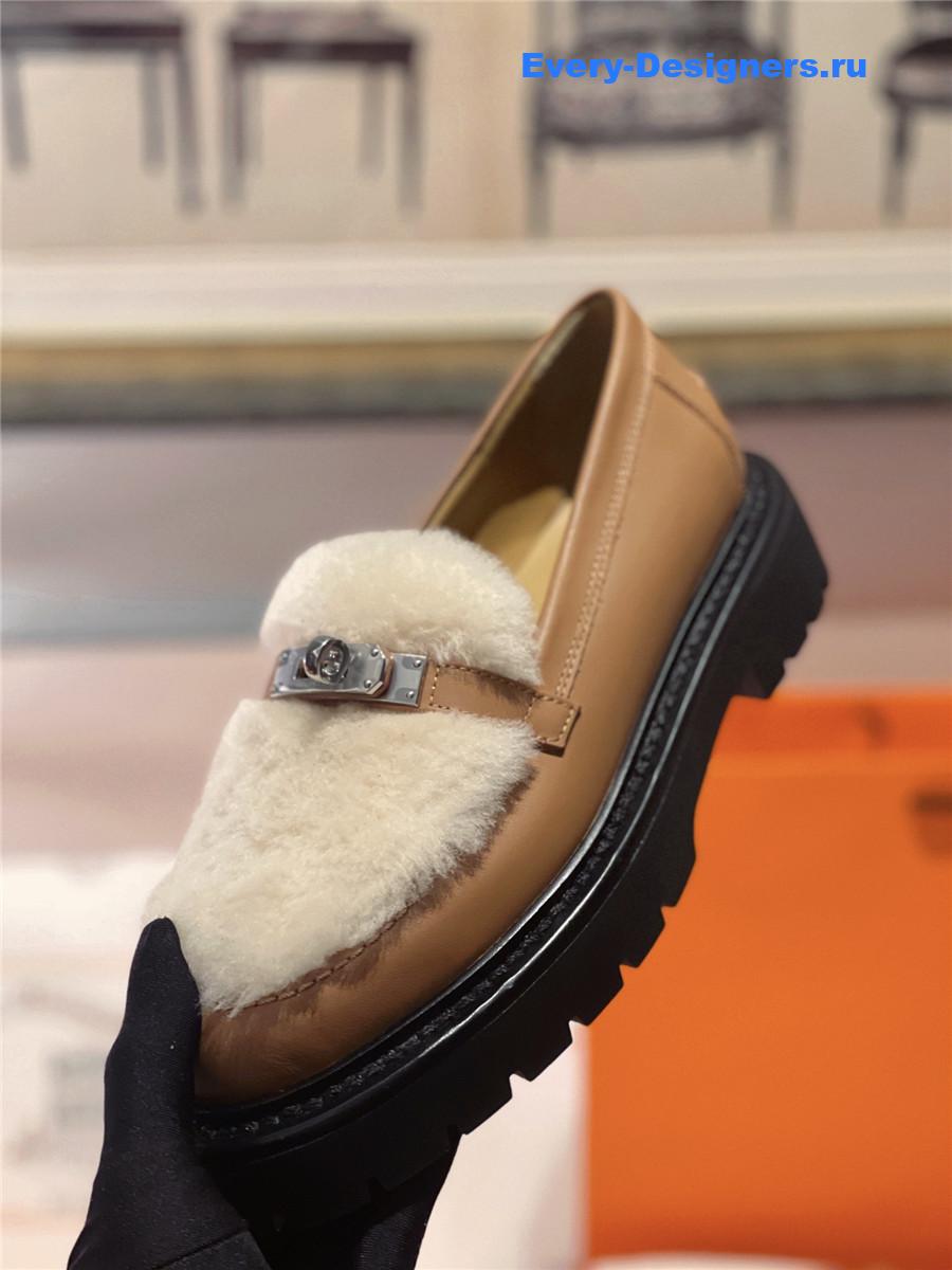 H**me5 brown icone loafer women