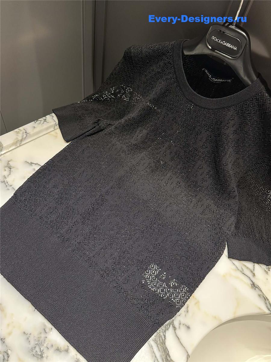 Dolce & Gabbana Black Knitted Top for Women