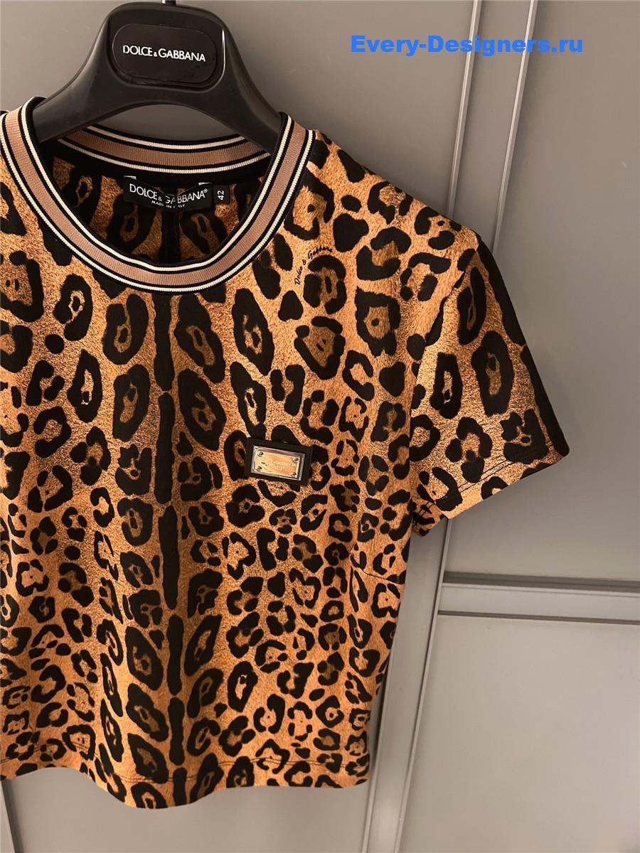 Dolce & Gabbana Leopard Print T-Shirt