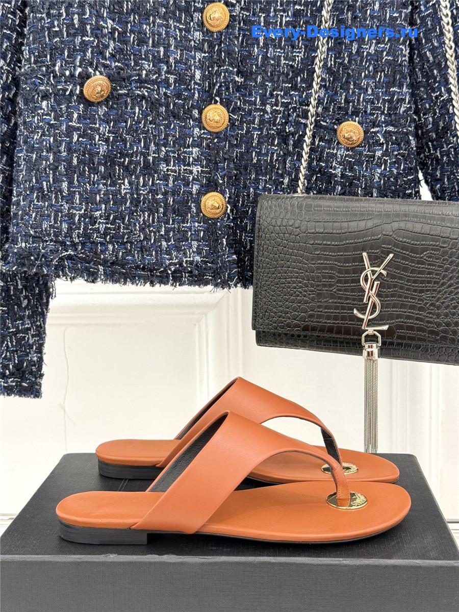 Sa1nt Lau*nt kouros leather sandals