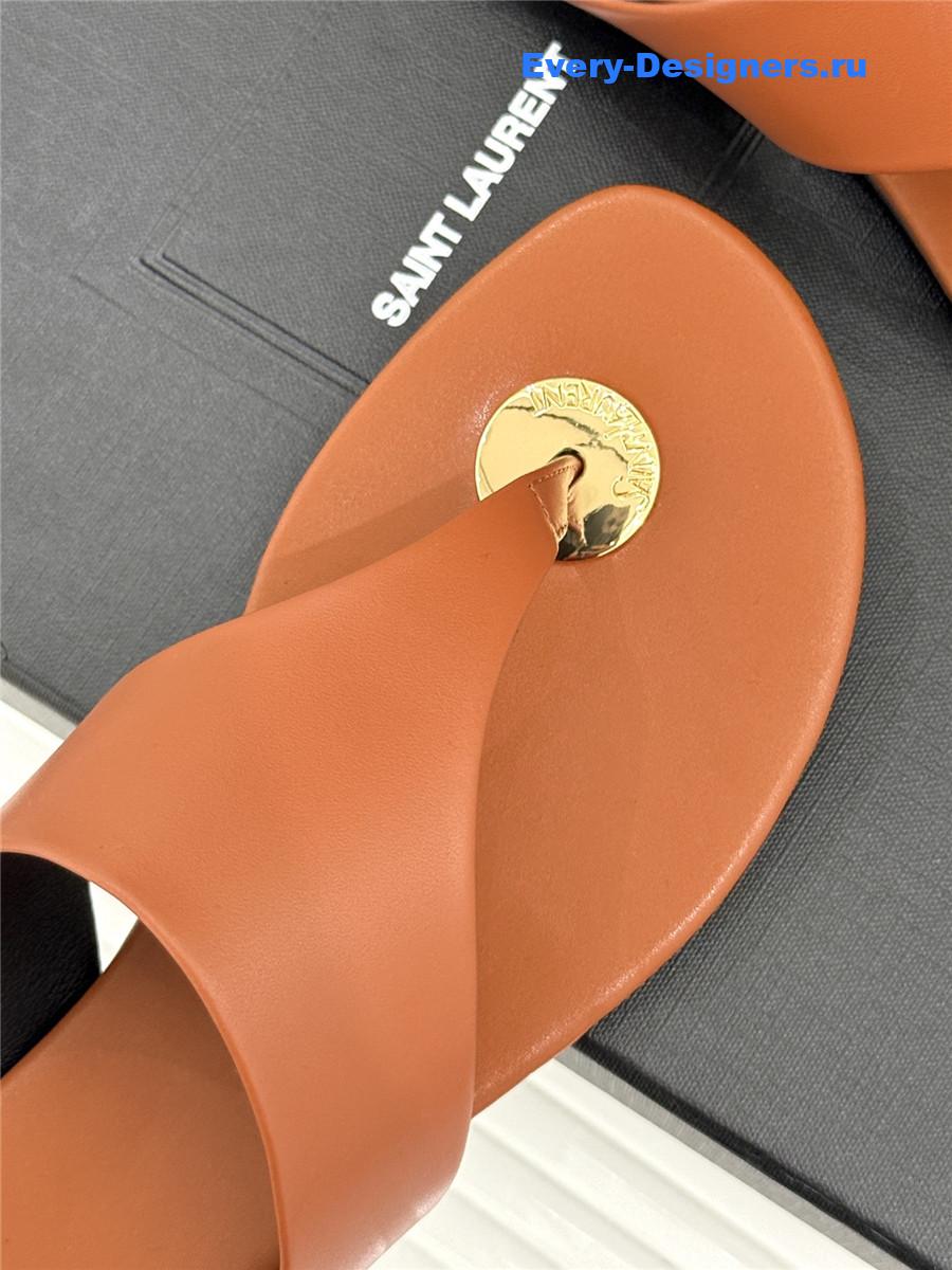 Sa1nt Lau*nt kouros leather sandals