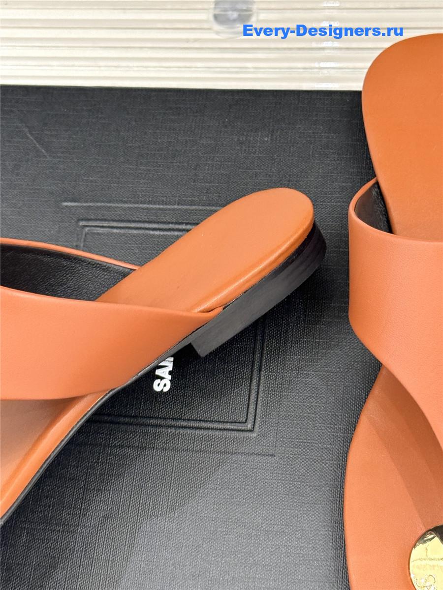 Sa1nt Lau*nt kouros leather sandals