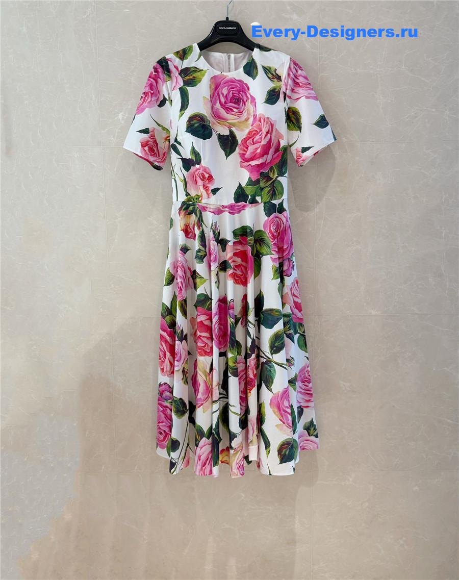 Dolce & Gabbana Floral Midi Dress