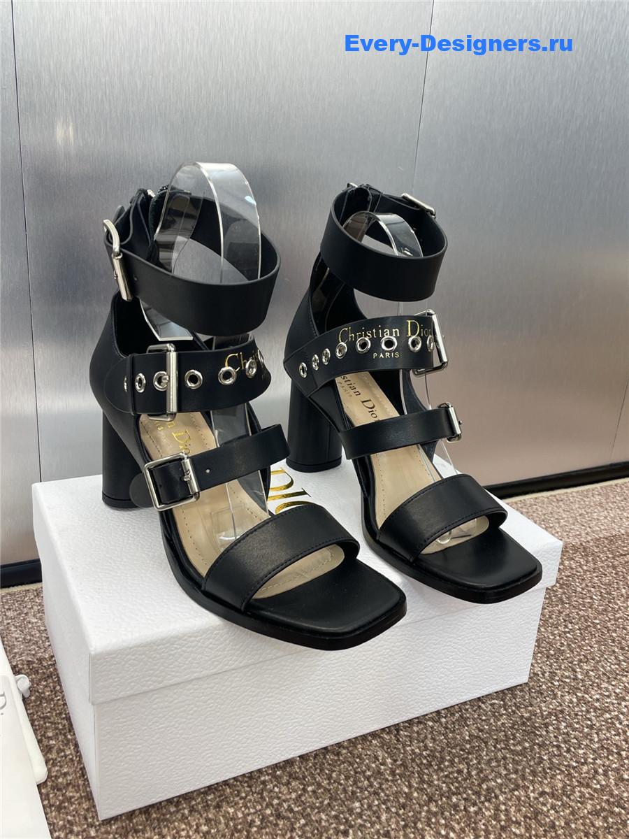 D10r punk heeled sandal black