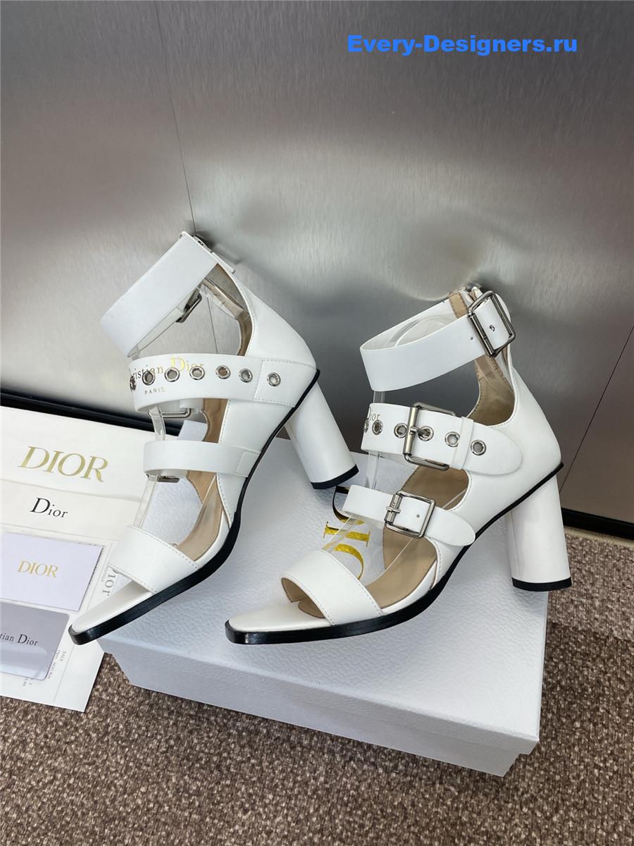 D10r punk heeled sandal white