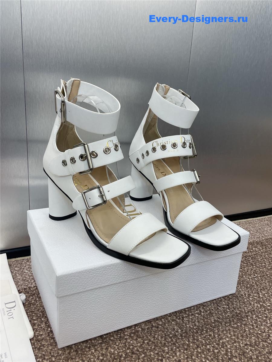 D10r punk heeled sandal white