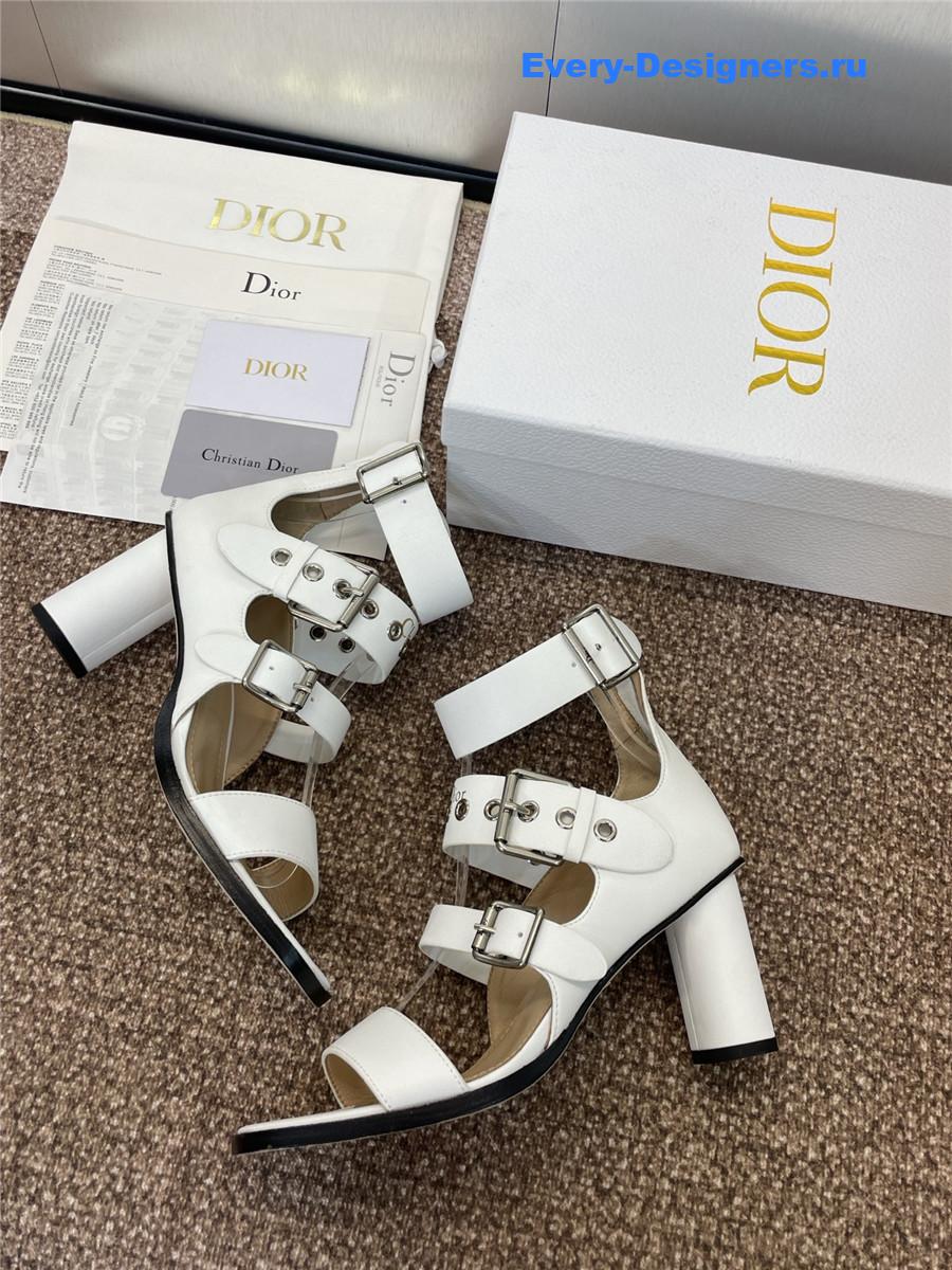 D10r punk heeled sandal white