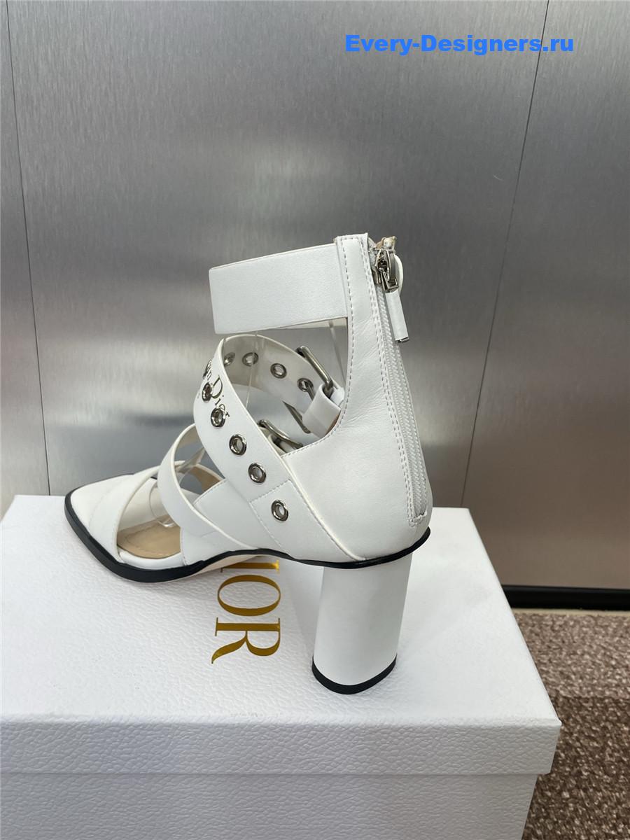D10r punk heeled sandal white