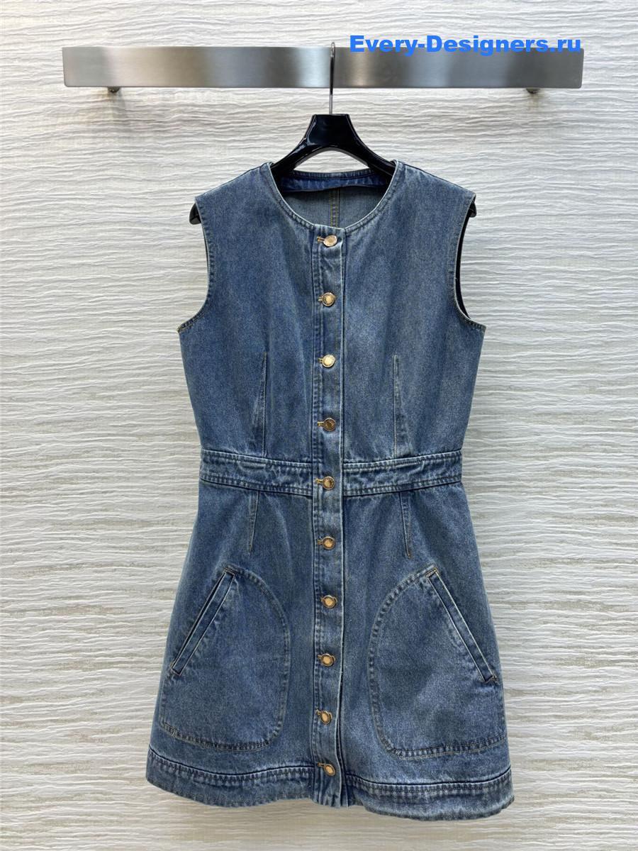 l0vis Vvtt0n denim sleeveless dress
